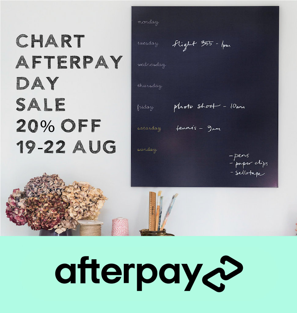 Chart + Afterpay Day Sale!